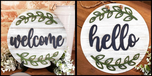 DIY Welcome or Hello Round