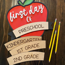 Load image into Gallery viewer, First/Last Day Apple Sign