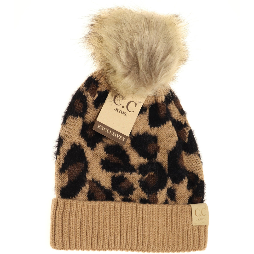 Kids Leopard Beanie