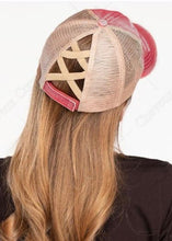 Load image into Gallery viewer, CC Criss Cross Ponytail Hat