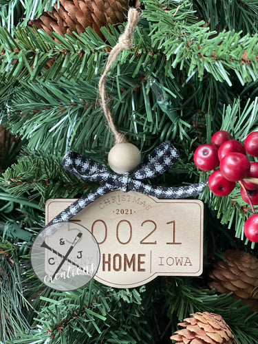 Zip code Ornament